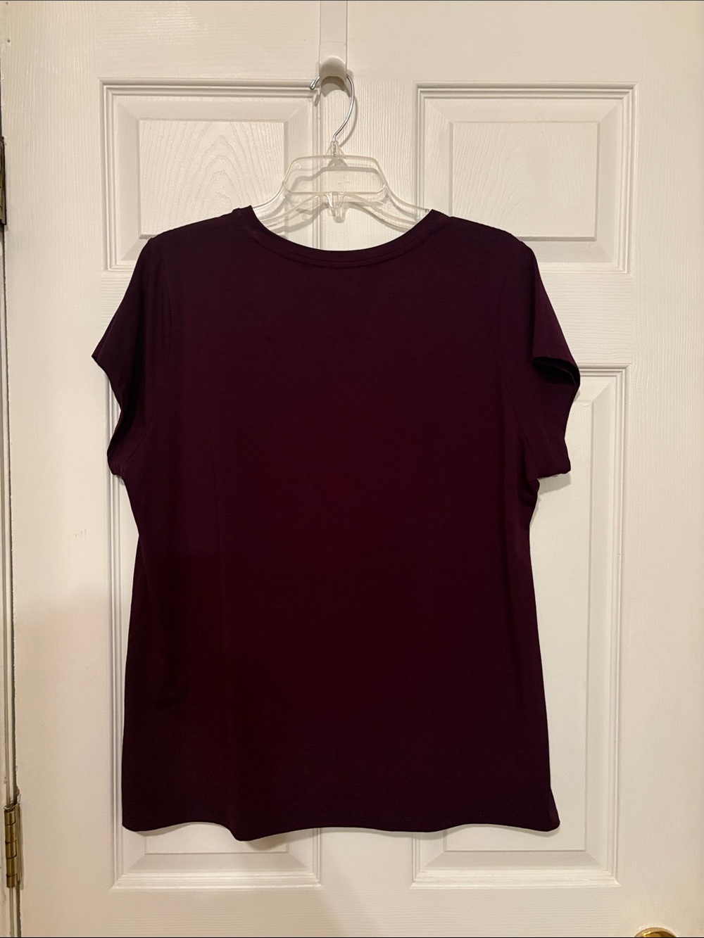NWT Calvin Klein burgundy/purple logo tee, XL, cotton/modal/spandex, stretch - Picture 7 of 9